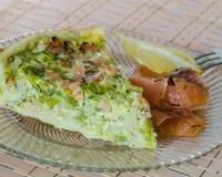 Quiche aux saveurs de Poireaux et de saumons. Idéal en entrée !