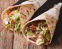 Wraps grillés bacon & parmesan