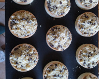 Tartelettes à la compote de pommes en crumble