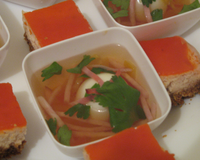 Œufs de caille en gelée