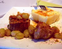 Filet mignon aux raisins