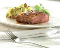 Magret de canard et purée