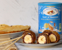 Crêpes façon makis au lait d’amande