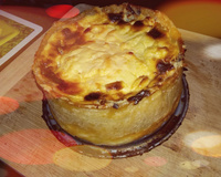 Tartelettes de Fourme d'Ambert au brocoli et caramel de pommes