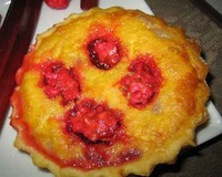 Tartelettes à la rhubarbe aux pralines roses