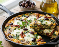 Frittata méditerranéenne, la recette ultra simple et très rapide à qui va plaire à toute la famille !