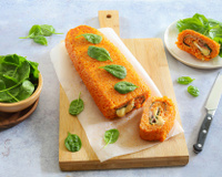 Roulé de risotto farci au saint-nectaire