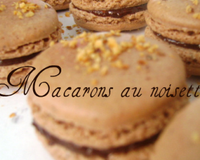 Macarons noisette façon nutella