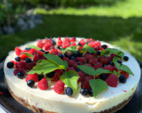 Cheesecake aux fruits rouges