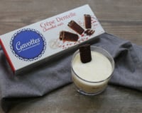 Tiramisù croustillant aux crêpes dentelles au chocolat noir