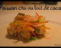Poisson cru au lait de coco