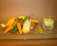 Une délicieuse assiette colorée et vitaminée, où se mêlent saveurs et textures différentes.