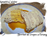 Terrine de crêpes et son caramel à l'orange