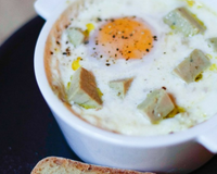 Œufs cocotte de Noël