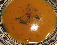 Soupe de lentilles corail facile