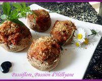 Champignons farcis à la viande ail persil
