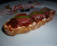 Recette rapide de tartine quand on reçoit à l'improviste ou entre copines.