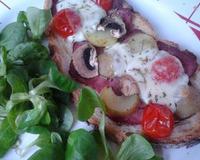Une tartine de pain que l'on recouvre de petites gourmandises et que l'on peut déguster soit en plat principal accompagné d'une salade ou en apéritif dinatoire sur des…