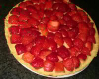 Tarte aux fraises et à la crème pâtissière