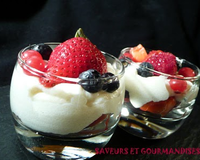 Semoule crémeuse aux fruits rouges