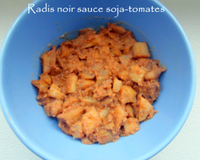 Radis noir sauce soja-tomates