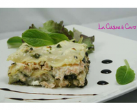 Un plat complet... des féculents, des légumes, du poisson et du fromage !