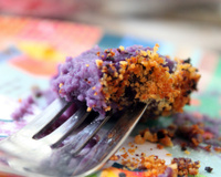 Hachis parmentier de l'espace violet et au piment d'espelette