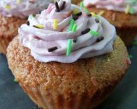 Cupcakes au coulis de myrtille St. Dalfour