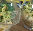 Verrines de courgettes