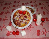 Clafoutis aux cerises et sirop de guimauves