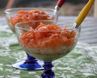 Perles du Japon au saumon fumé et guacamole