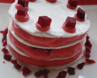 Millefeuille meringué aux deux betteraves