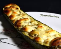 Courgettes farcies à la ricotta mentholée...
