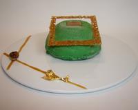 Une très jolie déclinaison des saveurs thé vert Matcha et pêche de vigne réunie dans un même entremet.....sous différentes textures et formes....une belle harmonie vraiment…