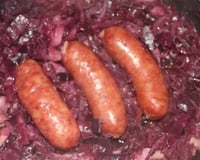 Choux rouge braisé à la pomme