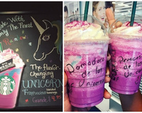 Le frappuccino licorne Starbucks rend Instagram zinzin