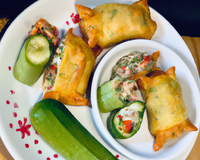 Samoussas de courgettes et surimi