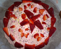 Gateau aux fraises mascarponne