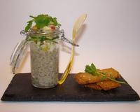 Une jolie petite verrine très originale, et rapide à réaliser, avec une association de saveurs qui change !