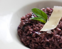 Risotto au vin rouge, à la sauge et à la Trevisana