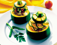 Courgettes farcies aux légumes