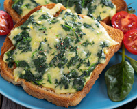 Tartines aux épinards et fromage, faciles et gourmandes