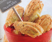 Madeleines au munster et au cumin