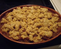 Crumble aux pommes sans lait