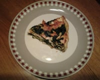 Tarte épinard et duo de saumon