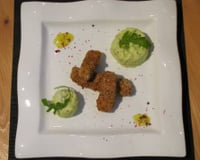 Escalope de porc panée sésame et parmesan