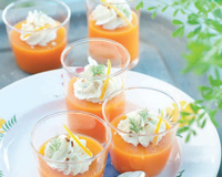 Gaspacho carottes oranges