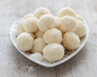 Truffes au chocolat blanc et noix de coco