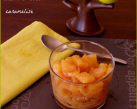 Ananas confit au lait de coco caramélisé