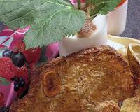 Un grand sablé en kangoo coco - poivre de Sichuan, un smoothy banane - vache à boire " grenadine - cardamome verte.
